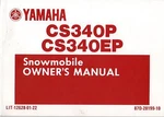 1990 Yamaha CS340P & CS340EP LIT-12628-01-22 Snowmobile Owners Manual (305). Fixed Price $35.18.