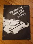 1980 Arctic Cat Panther F/c Illustrated Parts Manual 0185-155. Fixed Price $6.00.