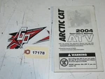 Arctic Cat 2004 Atv Operator's Manual 2256-934. Fixed Price $29.95.