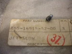 Nos Yamaha Oem Carburetor Jet 74 GP338 75 GPX338 GPX433 865-14515-52-00. Fixed Price $9.99.