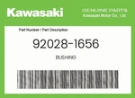 Kawasaki Genuine Bushing 92028-1656. Fixed Price $15.34.