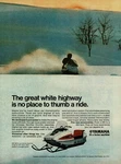 1970 Yamaha Snowmobile Snowmobiling Vintage Print Ad. Fixed Price $15.95.