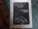 Factory Shop Arctic Cat Illustrated Parts Manual 1978 El Tigre # 0185-105. Fixed Price $15.00.