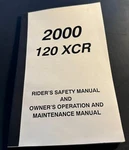 2000 Polaris 120 Xcr Youth Snowmobile Owner's & Maintenance Manual 9915612 (397). Fixed Price $29.98.
