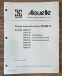 Genuine Alouette Sachs AX125 Motorcycle Engine Service Repair Instruction Manual. Fixed Price $129.99.
