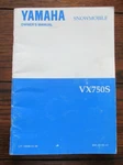 Yamaha VX750S Snowmobile Owners Manual LIT-12628-01-35. Fixed Price $10.99.