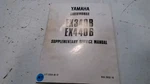 Yamaha Snowmobile EX340B EX440B Supplementary Service Manual 8G6-28197-10 M7. Fixed Price $15.00.