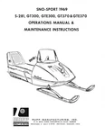 1969 Rupp Sport S281 GT300 GT370 GTE370 Snowmobile Operator Maintenance Part. Fixed Price $16.79.