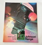 1968 Johnson Range Catalog / Brochure Outboard Motor Boat Marine Snowmobile. Fixed Price $14.99.