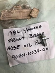 Nos Genuine Yamaha Brake Line Banjo Bolt XS850 XVZ12 Kodiak Banshee XS1100 A2245. Fixed Price $5.95.