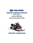 Polaris Rush Switchback Rmk 600 800 Service Manual 2010-2012 9923311 Usb&link. Fixed Price $14.99.