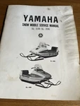 Vintage Yamaha Snowmobile Service Manual SL-338 -396. Fixed Price $16.99.