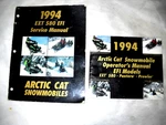 1994 Arctic Cat Ext 580 Efi Service & Operator Manual Oem 2254-957 2255-007. Fixed Price $19.95.