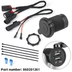 860201261 Usb Plug Power Outlet Kit Dual Ports Fit For Ski-doo Rev GEN4 Vehicle. Fixed Price $23.98.