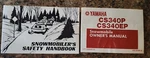 Yamaha Factory Owners Manual 1990 CS340P CS340EP LIT-12628-01-22 #MT2. Fixed Price $28.00.