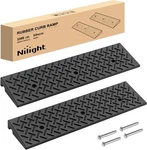 Nilight 2" Rise Curb Ramps Heavy Duty Rubber Driveway Threshold Shed. Fixed Price $58.99.