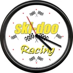 Ski-doo Racing Dealer Snowmobile Service Sales Advertising Sign Wall Clock. Fixed Price $26.95.