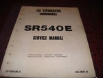 Yamaha 1981 SR540E Service Manual P/n LIT-12618-00-37. Fixed Price $14.99.