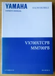 Yamaha VX700XTCPB MM700PB Snowmobile Owners Manual LIT-12628-01-94. Fixed Price $11.99.