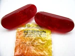 (2) Peterson Manufacturing 421R Red 6-1/2" Oval Stop Turn And Tail Light. Fixed Price $20.69.