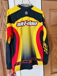 Size Medium Vintage Ski-doo Team Racing Jersey Bombadier Angry Bee Shirt Ls. Fixed Price $48.00.