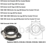 Arctic Cat 250 295 340 Cheetah El Tigre Jag And Listed Carburetor Boot Flange. Fixed Price $68.34.