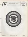 1975 Arctic Cat Snowmobile Panther 440 P/n 0185-051 Parts Manual (585). Fixed Price $28.58.