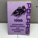 Polaris 1998 Snowmobile Owners Maintenance Operators Manual. Fixed Price $29.99.