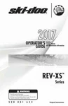 Ski-doo Owners Manual Book Rev-xs Series: 2017 Grand Touring 1200 4-TEC.. Fixed Price $19.50.