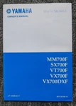 2000 Yamaha MM700F, SX700F, VT700F, VX700F, VX700DXF Snowmobile Owner Manual. Fixed Price $26.99.