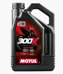 Motul 300V 4T Competition Synthetic Oil 15W50 - Liter 104129. Fixed Price $97.54.