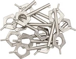 Asp Pentagon Handcuff Keys Std 12 Pack Steel Nickel Universal Fits Most 56523. Fixed Price $39.95.