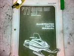 1977 Arctic Cat Jag Illustrated Parts Manual 0185-075 M230. Fixed Price $10.00.