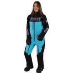Fxr Maverick Lite Womens Snow Monosuit Black/sky Blue/electric Pink 12 Usa. Fixed Price $241.48.