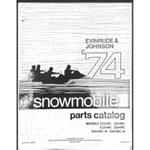 1974 Johnson Evinrude & Series Snowmobile Parts Manual 32 Pg Covers 6 Models. Fixed Price $15.95.