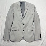 J. Ferrar Mens Gray Slim Fit 34/36R Notch-lapel Sport Coat Blazer Suit Jacket. Fixed Price $24.99.