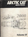 2000 Arctic Cat Snowmobile Volume Ii Service Manual P/n 2256-249 (764). Fixed Price $44.75.