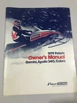 Nos Polaris 1979 Gemini Apollo 340 Cobra Owners Manual Vintage Snowmobile 250. Fixed Price $30.00.