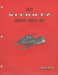 1975 Rupp Snowmobile Nitro F/a Chassis Parts Manual P/n 37620 (R44). Fixed Price $79.98.