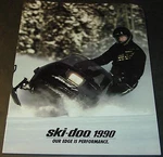 Vintage 1990 Ski-doo Mach & Full Line Snowmobile Sales Brochure 24 Pages. Fixed Price $43.99.