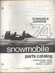 1974 Evinrude (6 Models) Snowmobile Parts Manual. Fixed Price $32.99.