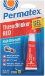 Permatex 27005 High Strength Threadlocker Red Gel Squeeze, Gram. Fixed Price $11.93.