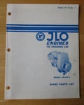 Jlo Rockwell Engine Model LR-440/2 Spare Parts List Manual JP-7712 Rev.. Fixed Price $12.99.