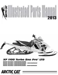 Arctic Cat 2013 Xf 1100 Turbo Sno Pro Ltd Parts Manual New. Fixed Price $27.00.