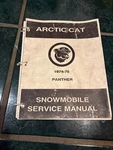 Clean -1974-75 Arctic Cat Panther Service & Part Manual, P/n 0153-034. Fixed Price $19.99.