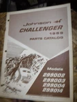 1969 Johnson Challenger 299002 3 299014 Snowmobile Factory Parts Catalog. Fixed Price $9.99.