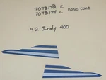Polaris Oem Snowmobile 92 Indy 400 Nose Cone Decals 7073173 7073174. Fixed Price $9.95.