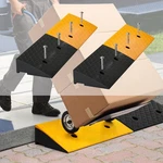 Nisorpa Rubber Curb Ramp, 40000 Lbs Weight Heavy Duty Threshold Ramps For She.... Fixed Price $126.13.