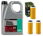 3 Hiflo HF652 Oil Filter, Liter 10W50 Motorex Cross Power 4T For Husqvarna. Fixed Price $87.88.