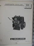 70'S Bolens Sprint Engine Model T2-2Z15 Illustrated Parts List Bis. Fixed Price $14.09.